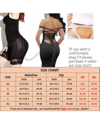 Sexy Lace Shapers Body Shaper with Buckle Double Control Panties Women Dress Shapewear Slimming Pants High Waist Trainer $23....