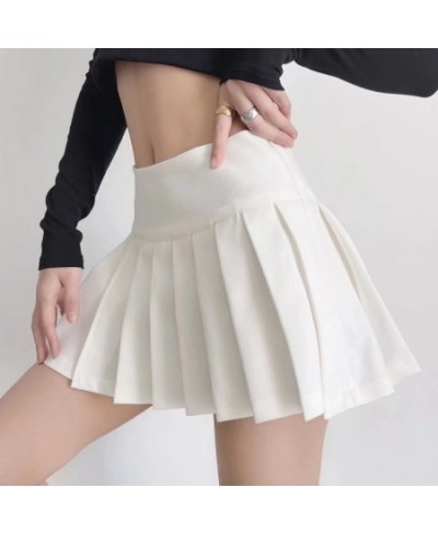 2023 Summer High Waisted Skirts Womens Sexy Mini Skirts Vintage Clothes Pleated Skirt Korean Fashion Tennis Skirts Short Whit...