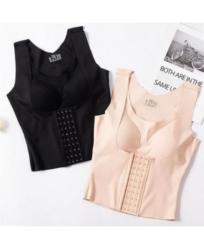 Women Reductive Girdle Posture Corrector Bra Seamless Underwear Sheath Slimming Corset Tops Tummy Control Body Shapers Tank $...