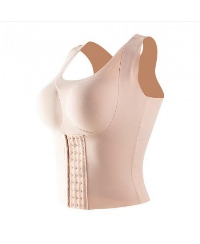 Women Reductive Girdle Posture Corrector Bra Seamless Underwear Sheath Slimming Corset Tops Tummy Control Body Shapers Tank $...