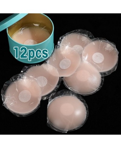 12pcs/box Silicone Nipple Cover Reusable Women Breast Petals Lift Invisible Bras Pasties Bra Padding Sticker Patch Adhesive $...