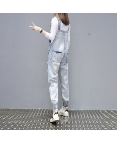 Spring 2023 New Cartoon Three-Dimensional Flower Suspender Denim Jeans Casual Romper Jeans Jumpsuit Women Romper $90.69 - Jeans