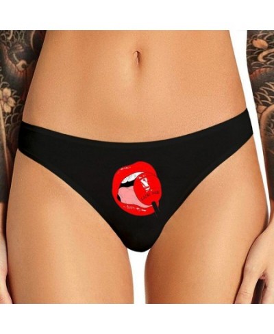 Suck Me Rainbow Icecream Print Fashion Women Sexy Seamless Thong Underwear Funny Panties for Women Sexy Low Waist $13.95 - Un...