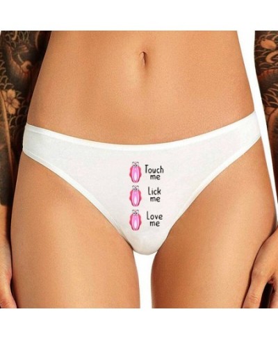 Suck Me Rainbow Icecream Print Fashion Women Sexy Seamless Thong Underwear Funny Panties for Women Sexy Low Waist $13.95 - Un...