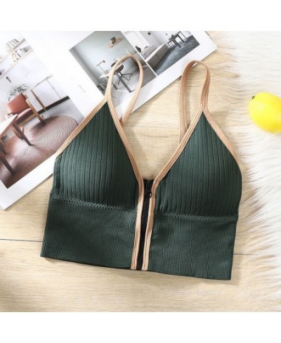 Shoulder Striped Built Camisole Strap Ins Tops In Top Off Fit Slim Spaghetti Tanke Korean Women Crop Sleeveless Bra Versatile...