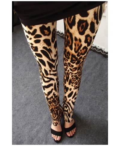 Leopard Leggings Women Animal Print Leggings Sexy Casual Soft Stretchy Attractive Spring Summer Leggins Fitness Slim Pants $2...