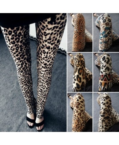 Leopard Leggings Women Animal Print Leggings Sexy Casual Soft Stretchy Attractive Spring Summer Leggins Fitness Slim Pants $2...