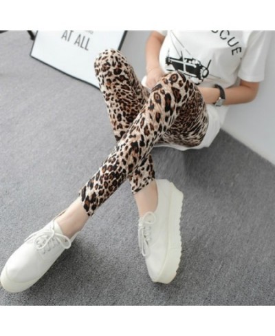 Leopard Leggings Women Animal Print Leggings Sexy Casual Soft Stretchy Attractive Spring Summer Leggins Fitness Slim Pants $2...