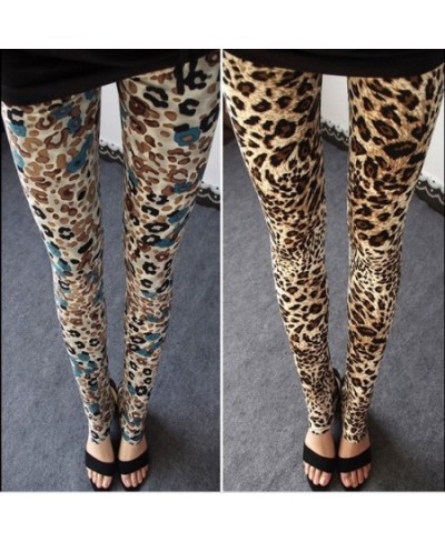 Leopard Leggings Women Animal Print Leggings Sexy Casual Soft Stretchy Attractive Spring Summer Leggins Fitness Slim Pants $2...