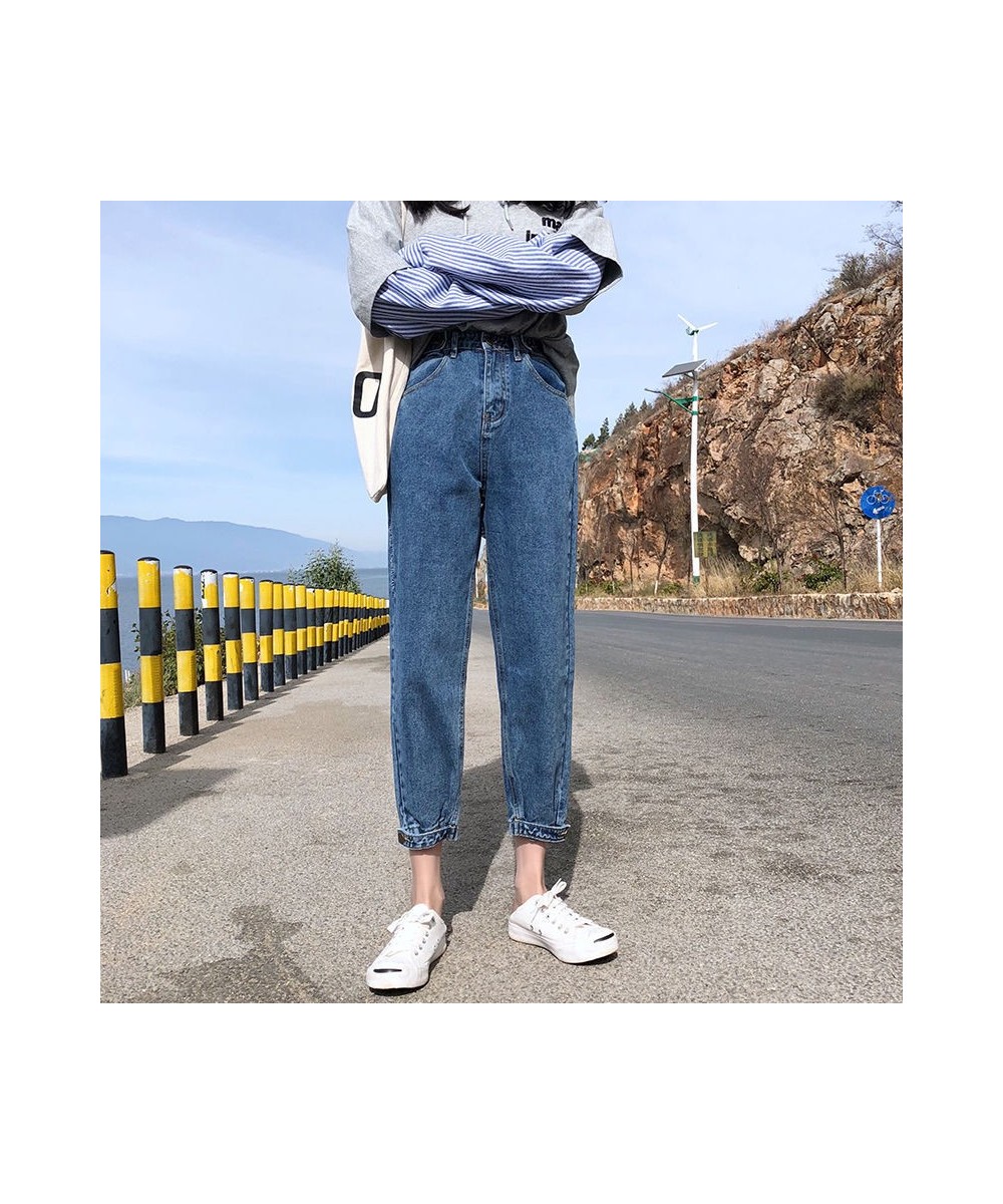 High Waist Jeans Women Korean Style Stretchy Fashion Slim All Match Washed Womens Streetwear Trousers Boyfriend Casual $40.37...