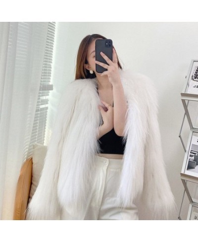 Winter Women's Thickened Warm Furry Coat Eco Faux Fur Top Fabric Coats China Vest Bear Jacket Ponchos And Capes Tunic Outerwe...