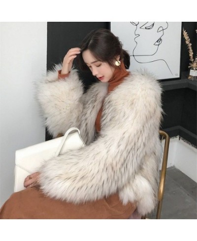 Winter Women's Thickened Warm Furry Coat Eco Faux Fur Top Fabric Coats China Vest Bear Jacket Ponchos And Capes Tunic Outerwe...