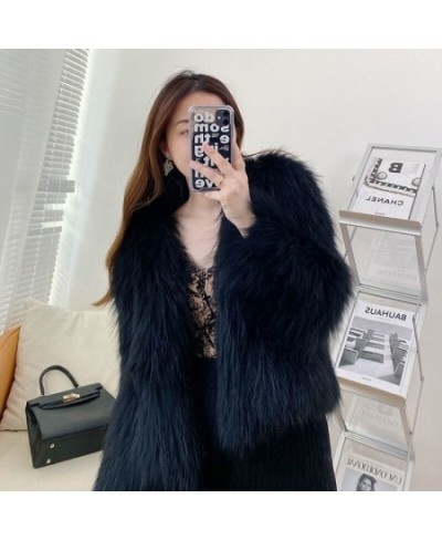 Winter Women's Thickened Warm Furry Coat Eco Faux Fur Top Fabric Coats China Vest Bear Jacket Ponchos And Capes Tunic Outerwe...