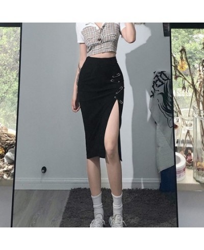 2022 New Elastic Waist Sexy Black Skirt Female Temperament High-end Slim Slim Skirt Mini Skirt Skirts for Women $27.32 - Skirts