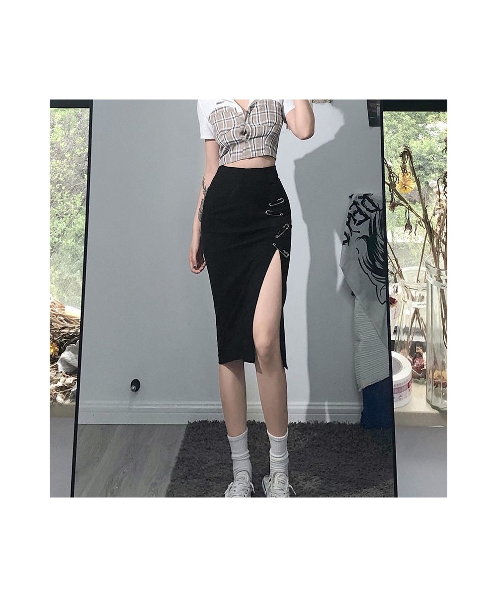 2022 New Elastic Waist Sexy Black Skirt Female Temperament High-end Slim Slim Skirt Mini Skirt Skirts for Women $27.32 - Skirts