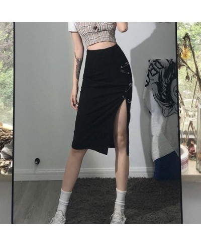 2022 New Elastic Waist Sexy Black Skirt Female Temperament High-end Slim Slim Skirt Mini Skirt Skirts for Women $27.32 - Skirts