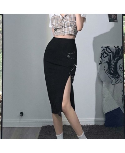 2022 New Elastic Waist Sexy Black Skirt Female Temperament High-end Slim Slim Skirt Mini Skirt Skirts for Women $27.32 - Skirts