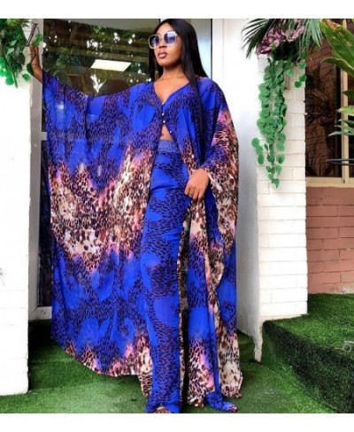 2023 INS V-neck Colorful Print Special Holiday Street Style Sexy 2 Piece Set Loose Women Top And Pant Summer $72.77 - Suits &...