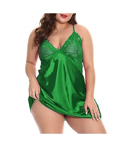 Women Nightdress Sexy Lingerie Lace Satin Silk Sleepwear Sex Hot Erotic Top Underwear Nightgown Babydolls Pajamas S-5XL $24.1...