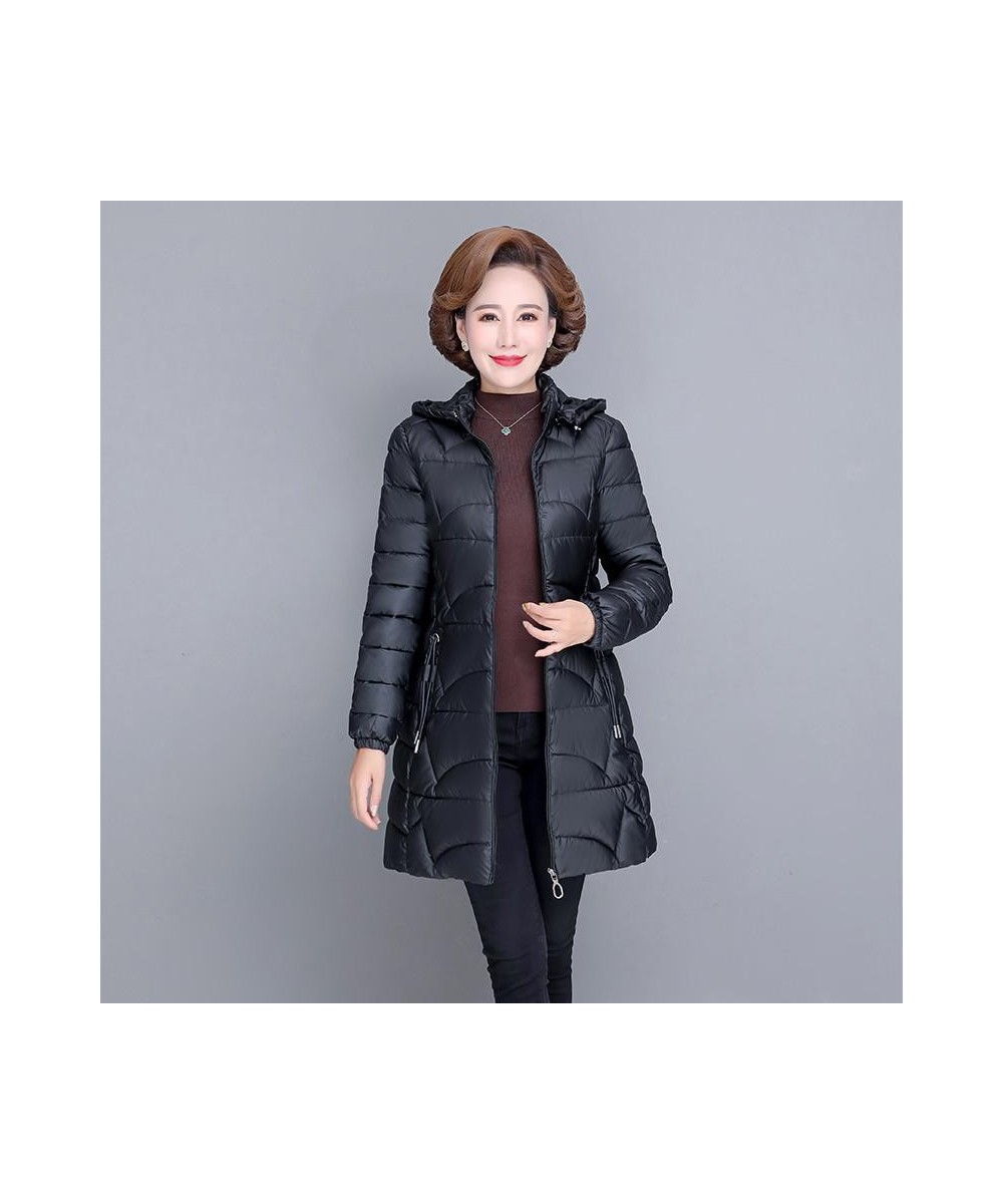 Winter Coats Woman Jackets 2023 Parkas Warm Thick Down Jacket Hooded Fashion Slim Solid Winter Clothes Women $62.92 - Jackets...