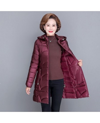 Winter Coats Woman Jackets 2023 Parkas Warm Thick Down Jacket Hooded Fashion Slim Solid Winter Clothes Women $62.92 - Jackets...