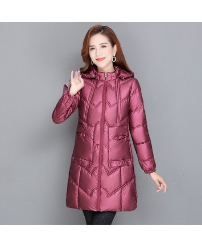 Winter Coats Woman Jackets 2023 Parkas Warm Thick Down Jacket Hooded Fashion Slim Solid Winter Clothes Women $62.92 - Jackets...