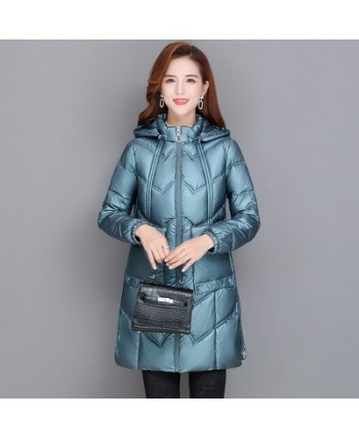 Winter Coats Woman Jackets 2023 Parkas Warm Thick Down Jacket Hooded Fashion Slim Solid Winter Clothes Women $62.92 - Jackets...