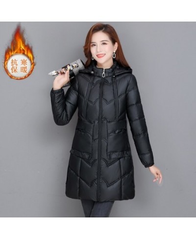 Winter Coats Woman Jackets 2023 Parkas Warm Thick Down Jacket Hooded Fashion Slim Solid Winter Clothes Women $62.92 - Jackets...