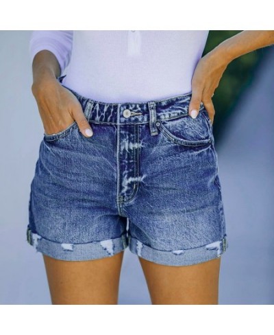 2023 New Summer Casual Women's Denim Shorts Tight Streetwear Mom Jeans Classic Fashion Blue Vintage Shorts Jeans Feminino $37...