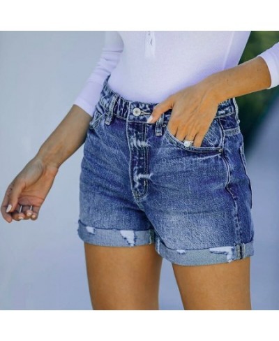 2023 New Summer Casual Women's Denim Shorts Tight Streetwear Mom Jeans Classic Fashion Blue Vintage Shorts Jeans Feminino $37...