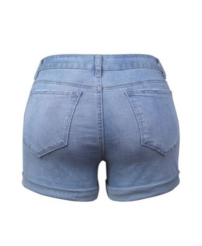 2023 New Summer Casual Women's Denim Shorts Tight Streetwear Mom Jeans Classic Fashion Blue Vintage Shorts Jeans Feminino $37...