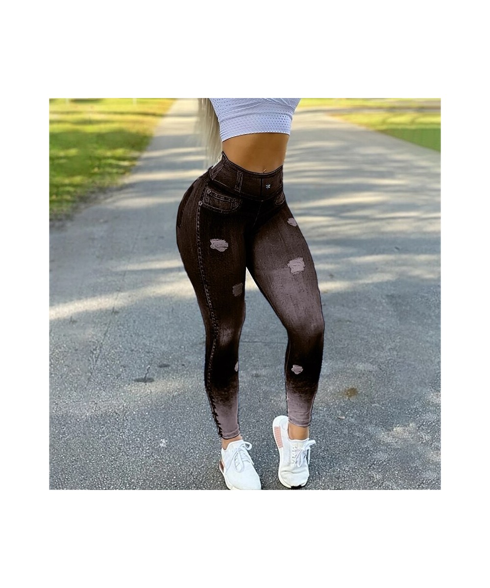 2023 New Women Fashion Ultra Stretch Jeans Pants Tight Soft Imitation Denim Leggings High Waisted Sports Pencil Trousers $42....