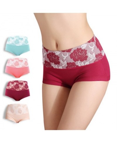 5Pcs/Set High Waist Cotton Panties Women Body Slimming Underwear Lovely Print Girls Briefs Ladies Briefs Sexy Ladies Lingerie...