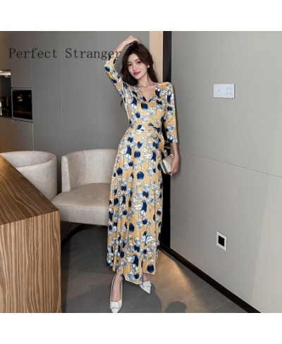 2022 Summer Sexy Women Dress Long Bodycon Evening Female Flower Print Party Beach Women Jag Dresses Casual Vestido $37.29 - D...