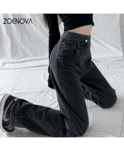 Y2K 2023 Women Clothing Cross Waist Straight Wide Leg Pants Chic Korean Casual Commuting Style Baggy Streetwear Jeans $46.97 ...