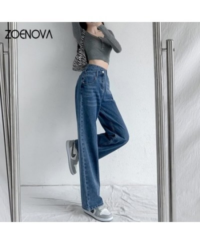 Y2K 2023 Women Clothing Cross Waist Straight Wide Leg Pants Chic Korean Casual Commuting Style Baggy Streetwear Jeans $46.97 ...