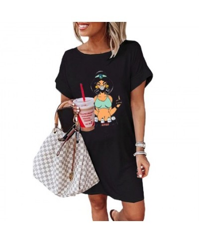 Punk Tattoo Princess Dresses Ladies Cartoon Summer Dresses for Women Korean Style Vintage Clothes Women Dress Kawaii Clothes ...