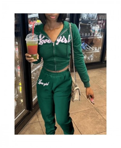 Cropped Hoodie Top Jacket Two Piece Pant Sets 2022 Women Winter Fall Clothes Outfit Y2K Streetwear 2 Piece Set Joggers $57.26...