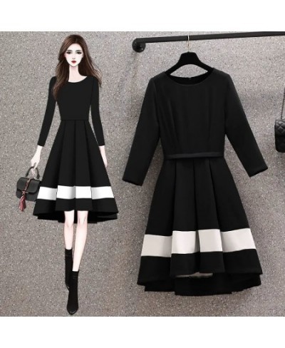 Autumn Winter Women Vintage Sweater Cardigan Black Dress Outfits Lady Graceful Loose Knit Coats Slim Gowns Two Piece Set Jack...