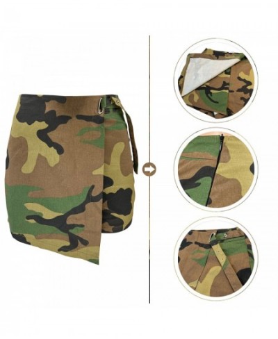 2023 New Fashion Women's Camouflage Irregular Skirt $36.50 - Skirts