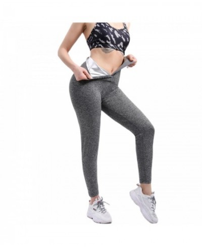 Sweat Pants Sauna For Weight Loss Waist Trainer Body Shaper Butt Lifter Women High Waist Fat Burning Sweat Belly Slim Pants $...