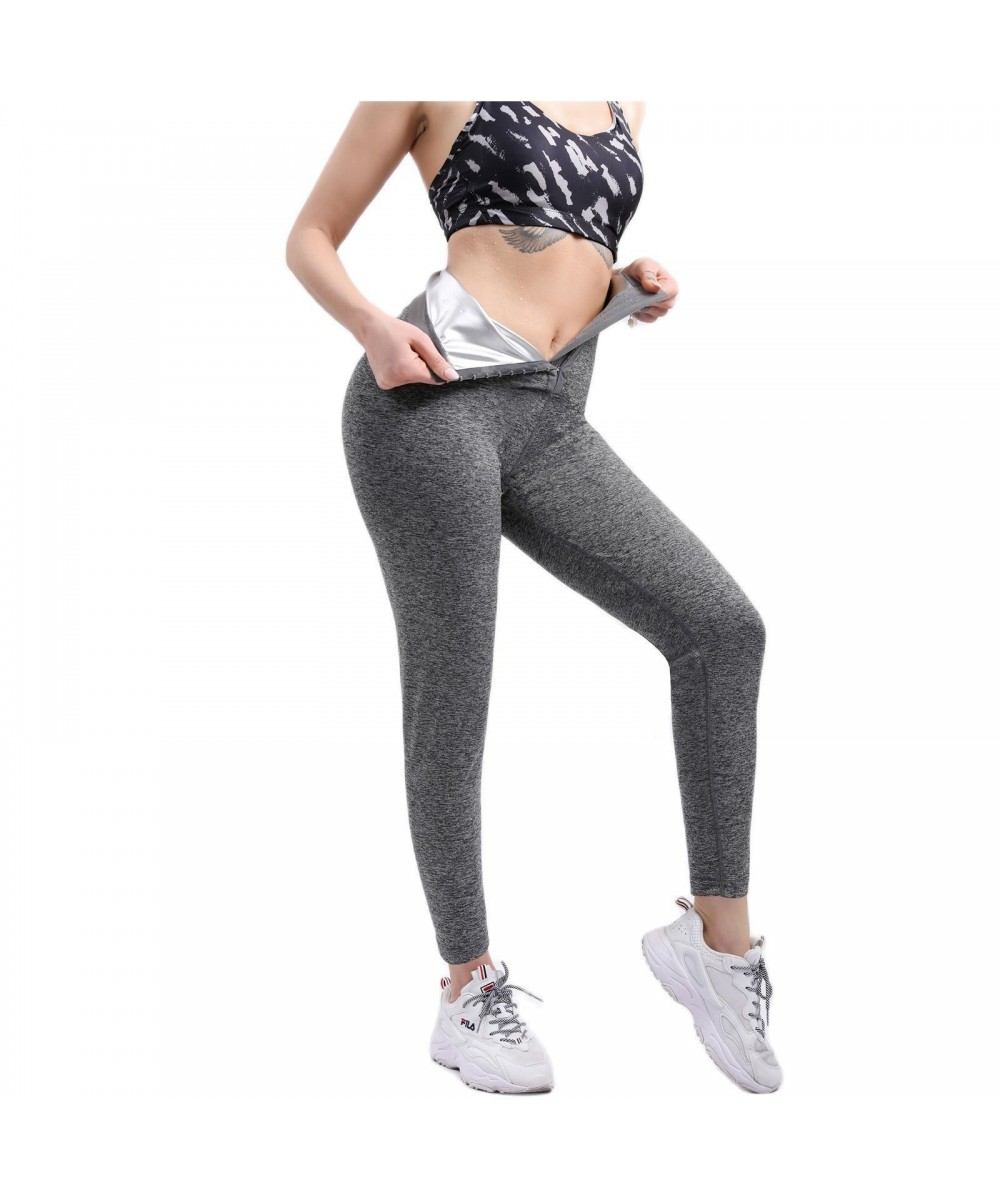 Sweat Pants Sauna For Weight Loss Waist Trainer Body Shaper Butt Lifter Women High Waist Fat Burning Sweat Belly Slim Pants $...