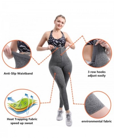 Sweat Pants Sauna For Weight Loss Waist Trainer Body Shaper Butt Lifter Women High Waist Fat Burning Sweat Belly Slim Pants $...