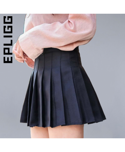 Fashion Women Solid High Waist Slimming Patchwork Fall Spring Warm Pleated Y2k Skirt White Black Casual Mini Skirts $41.44 - ...