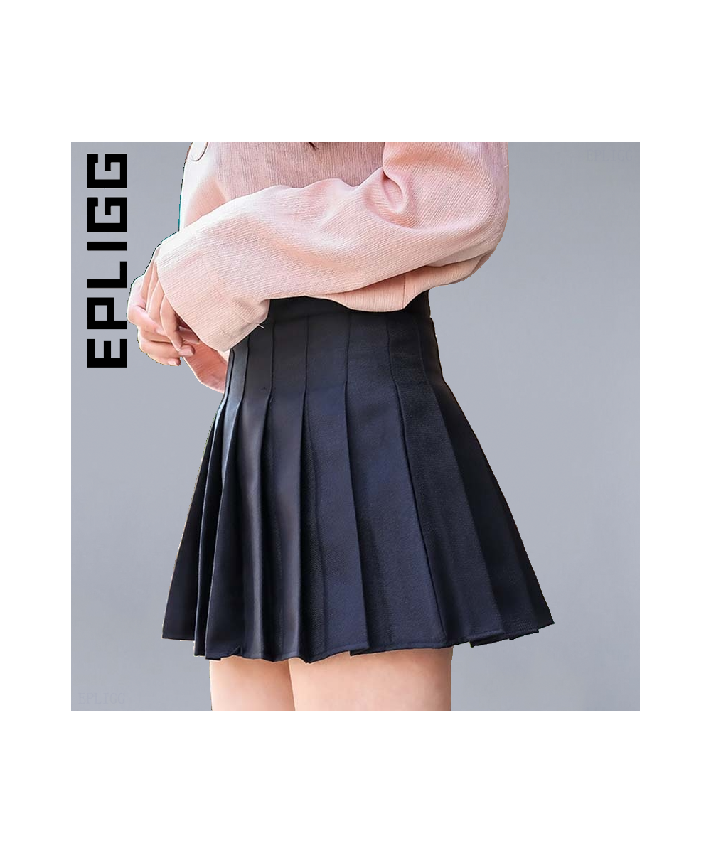 Fashion Women Solid High Waist Slimming Patchwork Fall Spring Warm Pleated Y2k Skirt White Black Casual Mini Skirts $41.44 - ...