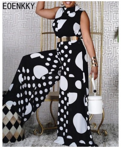 Plus Size Large Size Women's Printed Wide Leg Trousers High Waist Trousers African Mother Dress Wholesaleing $58.29 - Plus Si...