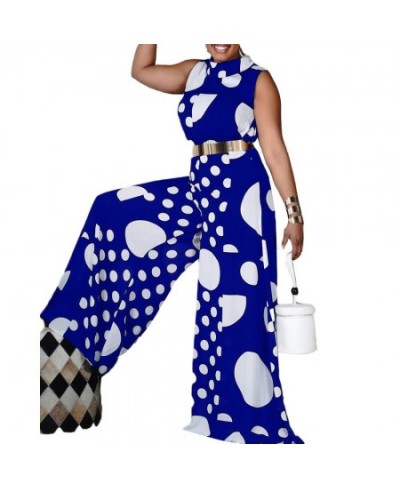 Plus Size Large Size Women's Printed Wide Leg Trousers High Waist Trousers African Mother Dress Wholesaleing $58.29 - Plus Si...