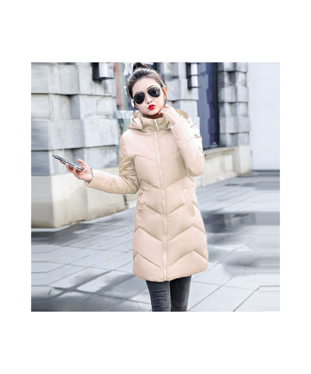 Plus size 7XL jackets women coats winter solid thick parkas woman clothing hooded zipper warm overcoats female clothes $68.18...