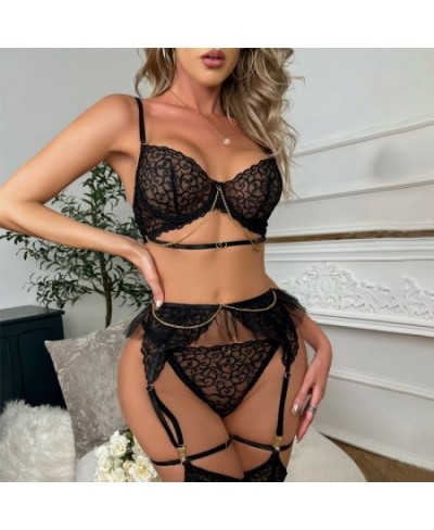 Women Nice Sexy Underwear Full 4 Lingerie Exotic with Chains Affordable Luxury Lingerie Sexy Porn Suits $28.54 - Underwear