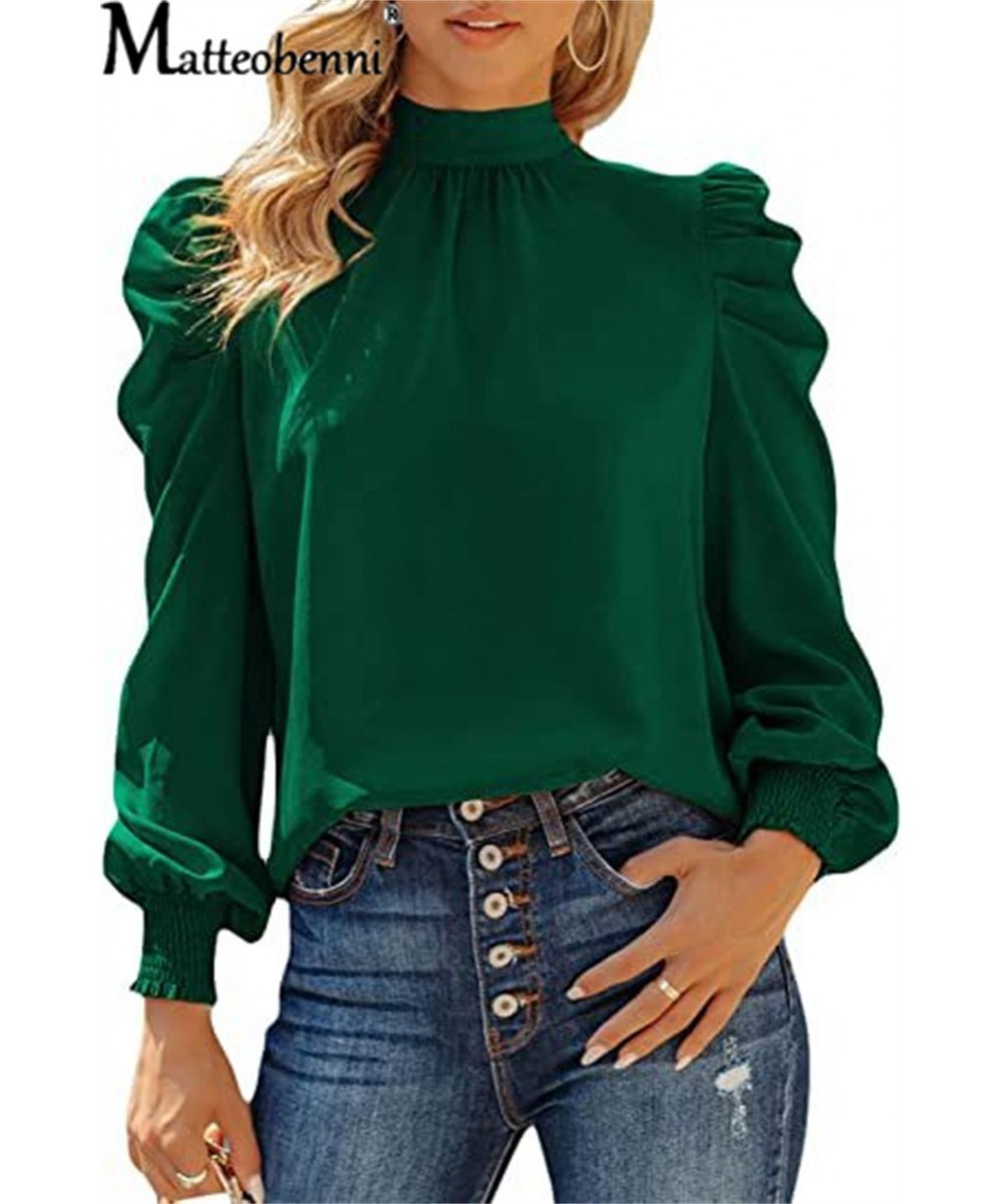 New Turtleneck Loose Women's Shirt 2022 Autumn And Winter Solid Color Pullover Ladies Tops Puff Long Sleeve Casual Fashion To...